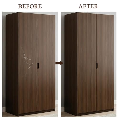 Image of GSCIT Club Natural Walnut Wood Tape, 2.4 inch X 15ft Self Adhesive Wood Grain Tape Walnut Repair Patch for Tables, Chairs, Baseboards, Doors, Windows, Floors, Handicraft DIY.