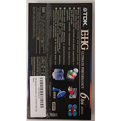 TDK Ultimate Performance E-HG Extra High Grade VHS T-120 Blank Video Tape