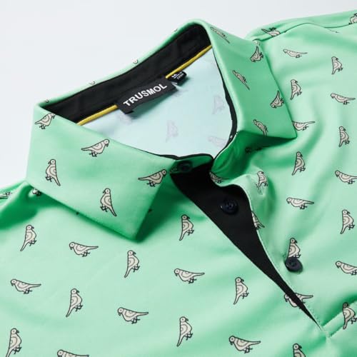 Golf Shirts for Men Dry Fit Performance Print Short Sleeve Moisture Wicking Golf Polo Shirts2