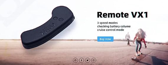 Flipsky 2.4Ghz Remote VX1 for DIY Electric Skateboard/Long Board Remote Controller with Receiver Universal 50 Meters Away Wireless Remote(V6 Version)