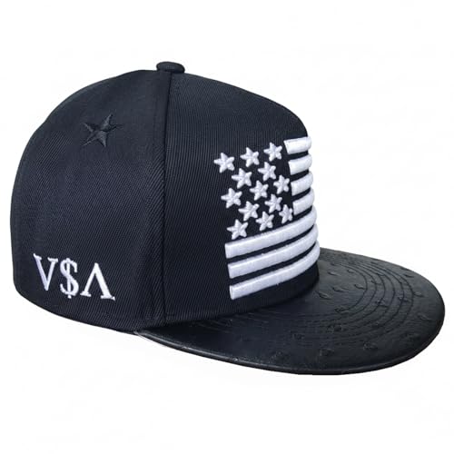 Image of USA Flag Baseball Cap American Patriotic Trucker Hat Father Dad Mother Mom Adjustable Sportswear Hat for Men Women Adults