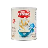 CERELAC Céréales pour bébé de 6 mois et plus, excellente source de fer, calcium et vitamines B1 et B3, sans sucres ajoutés, 400 g