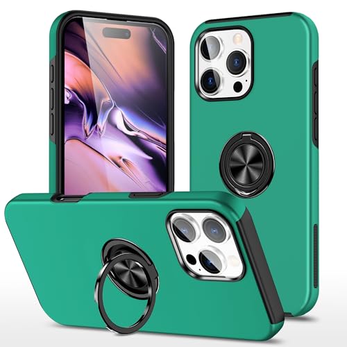 Coque iPhone 16 Pro Max antichoc rigide pour éviter les casses d'écran avec anneau arrière