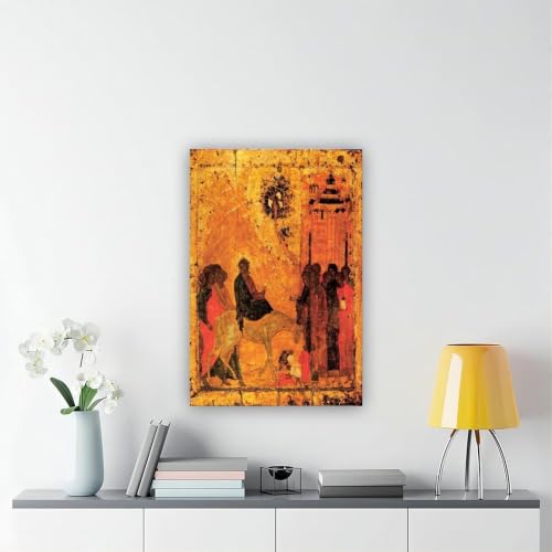 Andrei Rublev Lord's Entry Into Jerusalem tableau sur toile de haute qualite - 6