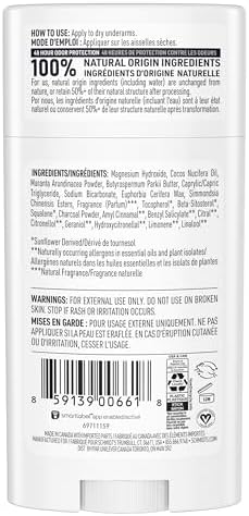 Schmidt's Natural Aluminum-free Deodorant Stick, Magnesium & Charcoal, 75g - View 5