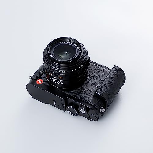 Funda media para cámara Leica Q3 en cuero y aluminio miniatura 3