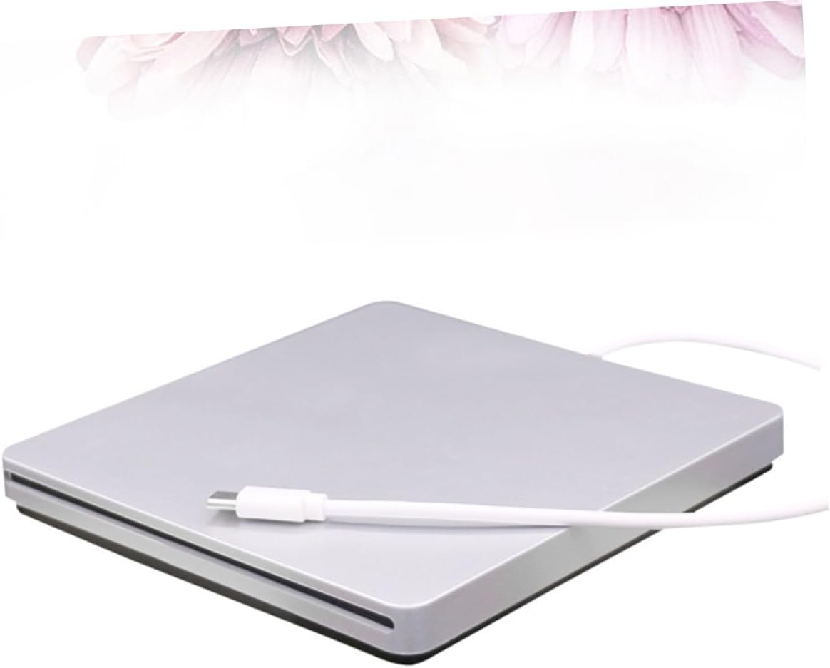 Hemoton Slim Portable External Cd DVD Vcd Drive Burner 2.0 Drive for Laptops/desktops Easy to Carry