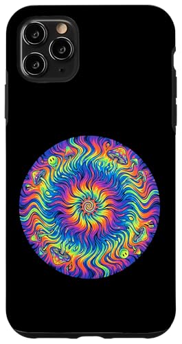 Trippy Rainbow Swirl Vibrant Gen Z Flower Power Case for