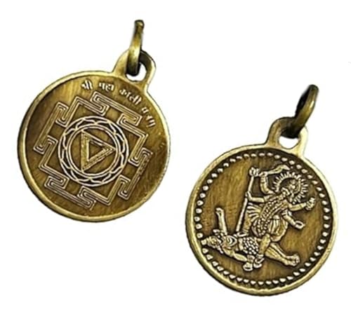 Pendentif Shri Mahakali Yantra laiton béni ésotérique bijoux protection