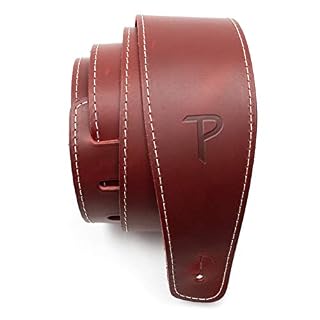 Perri’s Leathers Ltd. – Sangle de Guitare – Cuir de Baseball (série) – Rouge – Ajustable – Pour Guitares Acoustiques… - Les Beatles, Paul McCartney, John Lennon, RIngo Starr, George Harrison