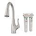 Pfister F529FCYS Clarify Xtract Pull Down Kitchen Faucet with Integrated GE Filtration System, Stainless Steel