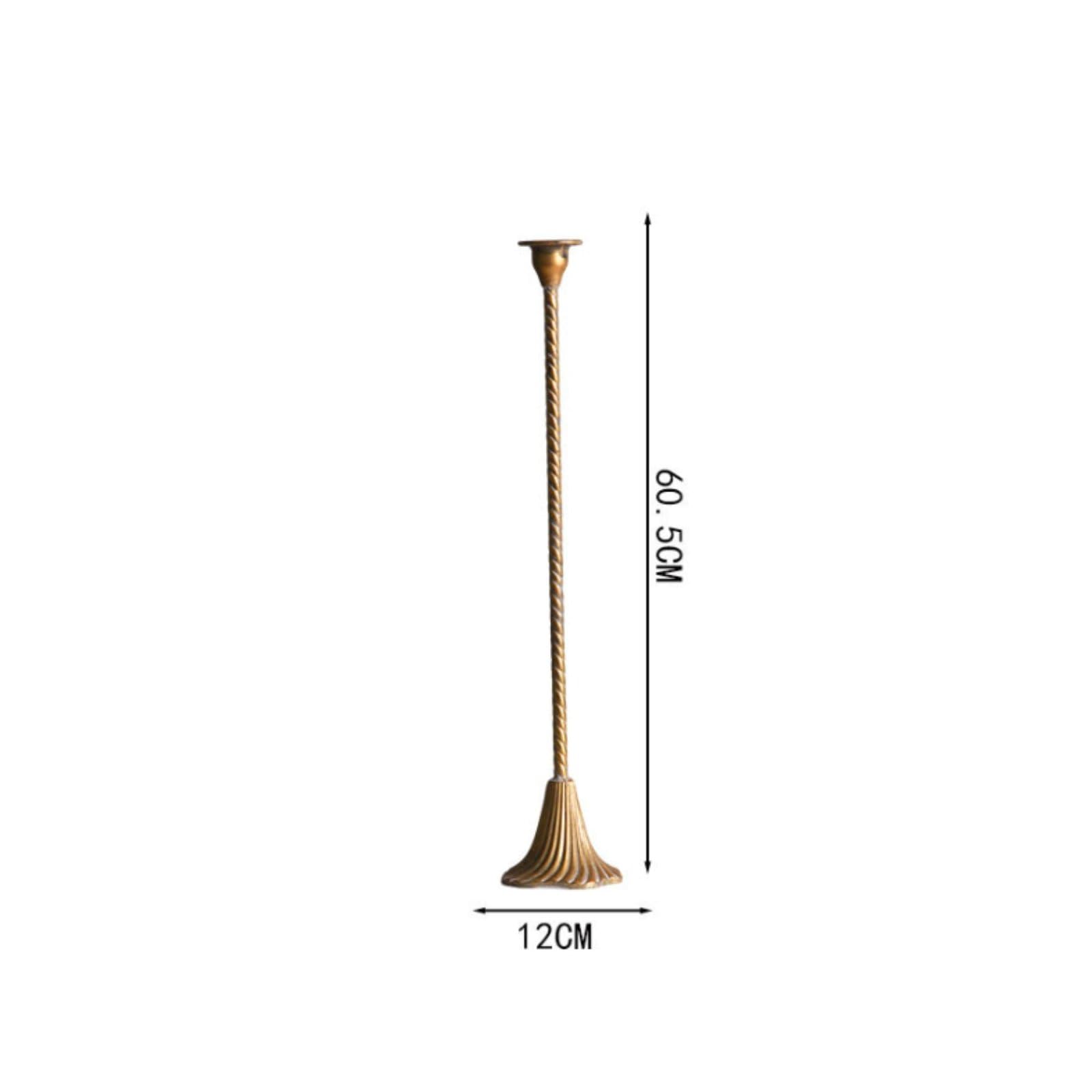 LOVIVER Portacandele Decorativo Portacandele Portacandela Candelabro Porta Candela in Ferro Verniciato Aspetto Raffinato Brillantezza Sottile Supporto Stabile, A3469-60.5 Cm