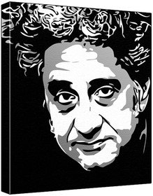 Joe Fontana (100% Original Painting. Not A Print ) Acrylic Paint On Deep Framed Canvas (60 x 50 x 1.8 cm) 3-Colour Black/Grey/White-picture-52