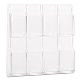 Safco Products 5608CL Reveal Literature Display, 8  Pamphlet, Clear