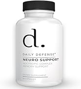 Daily Defense Nootropics Brain Support Supplement - 30 Capsules - Focus &amp; Memory Supplement for B...