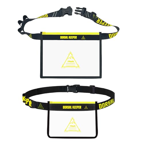 Dorsal Keeper Porta Dorsal cinturón Deportivo número de competición Trail Running Triatlón duatlón Ciclismo Maratones Marcha nórdica 4 Colores Unisex (Amarillo)