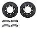 Dynamic Friction Company Front Brake Rotors-Drilled and Slotted-Black with 5000 Advanced Brake Pads 8502-54127