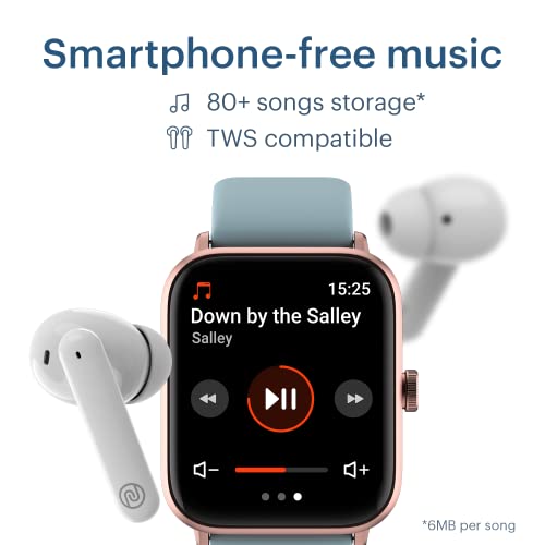 Image of Noise ColorFit Pro 3 Alpha Bluetooth Calling Smart Watch with Alexa Built-in, 1.69 inch(4.29cm) Display, 80+ Songs Storage, 100 Sports Modes, 5ATM Waterproof & Noise Health Suite (Smoky Blue), OneSize