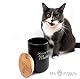MyPaws® Leckerlidose Keramik für Katzen und Hunde Trockenfutter Aufbewahrung Futterdose Katze Trockenfutter Behälter Hundeleckerli Box Katzenfutter Aufbewahrungsbox (Weiß)