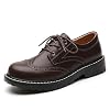 XMM Oxford Shoes for Women Women’s Oxford Shoe Lace-Up Round Toe Leather Flat Classic Non-Slip Work Business Dress Office Shoes