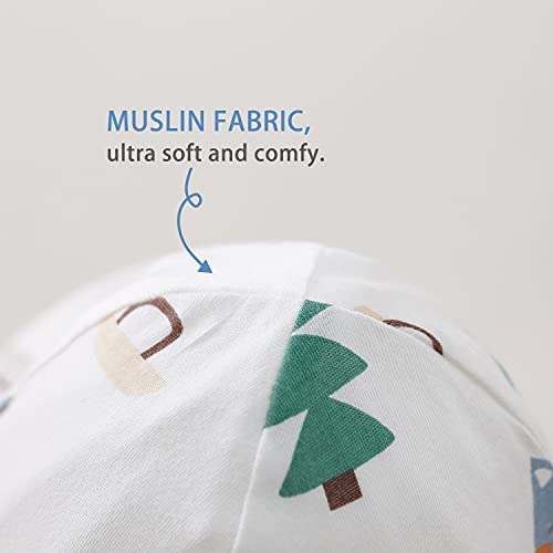 Pureborn Unisex Baby Sun Hat Wide Brims Bucket Hat Sun Protection With Straps Colorful Fox 6-12 Months #TOP5