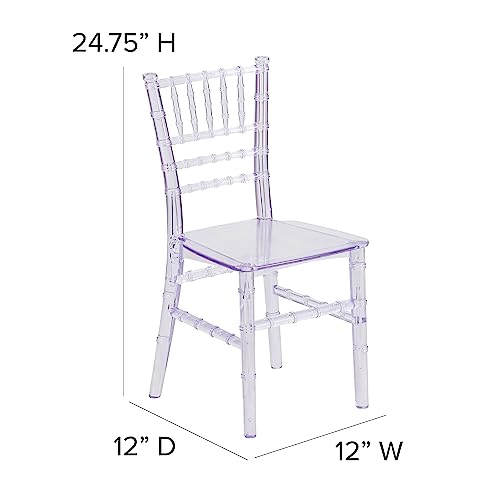 image for Flash Furniture Child’s Transparent Crystal Resin Party and Event Ch