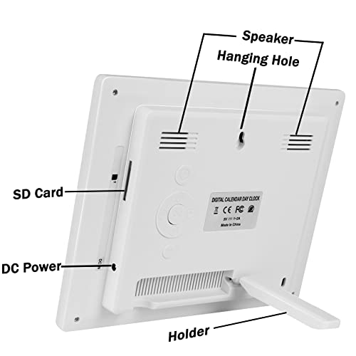 Medication Reminder Digital Calendar Dementia Day Date Time Of The Week Clock For Seniors Elderly Impaired Vision Memory Loss Clock #TOP2
