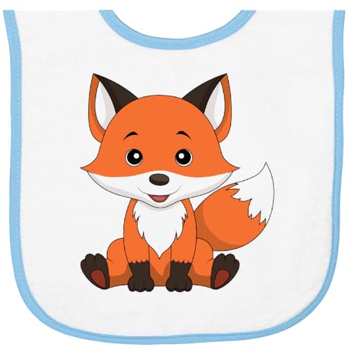 inktastic Cute Fox Baby Terry Cloth Bib