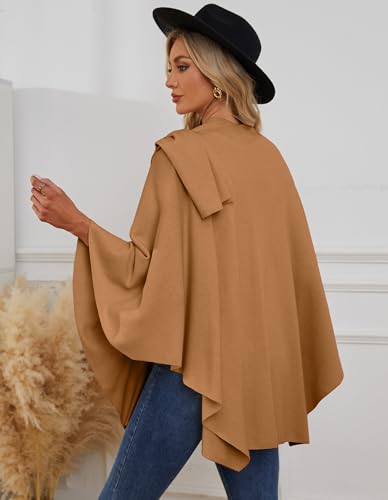 Image of PULI Womens Cross Front Poncho Shawl Wrap Elegant Wedding Formal Gift