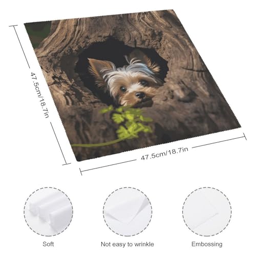 Servilletas de Tela Yorkshire Terrier Paquete de 4 miniatura 2