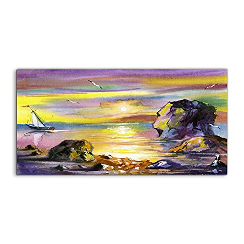 Tableau acrylique mer 120x60 cm Coloray pour décoration murale