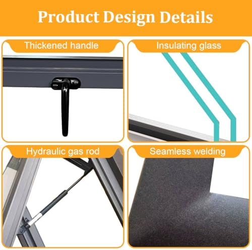 Skylight Window for Attic & Sun Room - Aluminum Frame, Tempered Glass, Ventilated Design for Sloped & Flat Roofs, Enhance Natural Light & Energy Efficiency