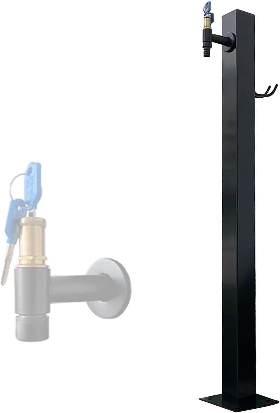 Epano One Color Lxxw Outdoor Faucet Water Column Outdoor Garden Water Column，Garden Hose Stand Fountain，Hose Bib Extender Freeze Proof