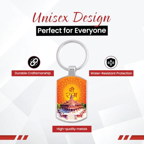 Image of Stylish Metal Keychains with Permanent Glossy Print - Inspirational Quotes & Spiritual Designs - Perfect Key chains for loved ones, Personal Use, Gifts & Return Gifts