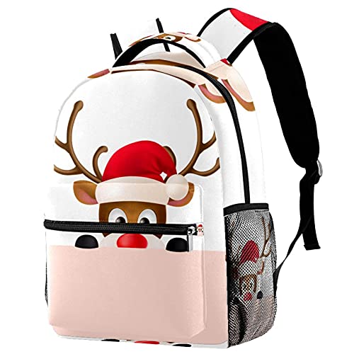 Sac à dos pour garçons et filles pratique multicolore avec poches cerf