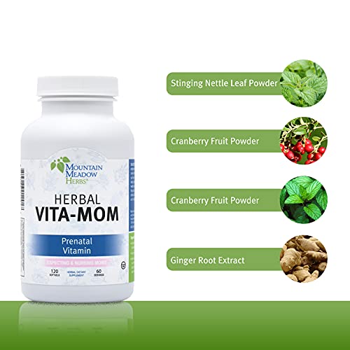 Mountain Meadow Herbs Herbal Vita-Mom - Prenatal Vitamins In Soft Gel Capsules (120 Ct.) #TOP2