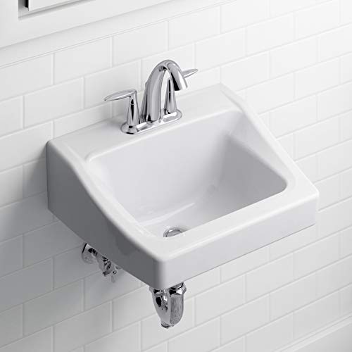 Kohler 45100-4-Cp Alteo Centerset 4 Inch Bathroom Faucet With Pop-Up Drain Assembly, 2-Handle Bathroom Sink Faucet, 1.2 Gpm, Polished Chrome #TOP7