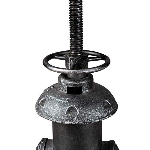 Bokkolik Swivel Bar Stool Industrial Coffee Kitchen Dining Chair Fire Hydrant Design Height Adjustable 24.8-30.7Inch Wooden Seat thumb #3