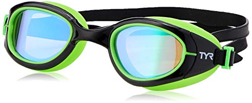 TYR Special Ops 2.0 Polarized Goggles, Green/Black Fluorescent Green, One Size