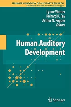 Human Auditory Development: 42 2012th Edition book cover