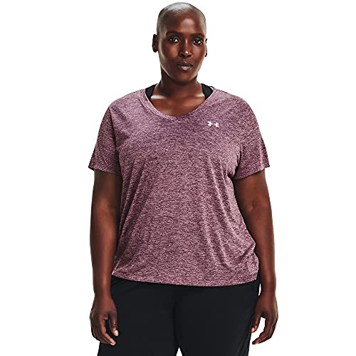 Image of Under Armour Plus Size Tech Solid Short Sleeve V-Neck