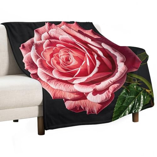 Couverture en flanelle véritable cocon de douceur imprimé rose - 2