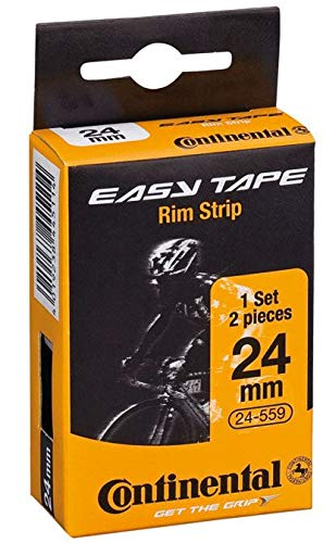 Continental Felgenband Easy Tape Hockdruck-Felgenband 15 Bar - Cinta Cubre-llanta para Bicicletas (Bicicleta de Carreras), Color Negro, Talla 16-622