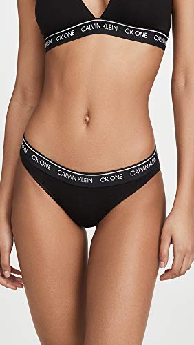 Calvin Klein Women's Ck One Cotton Bikini Panty, Black, Small #TOP1