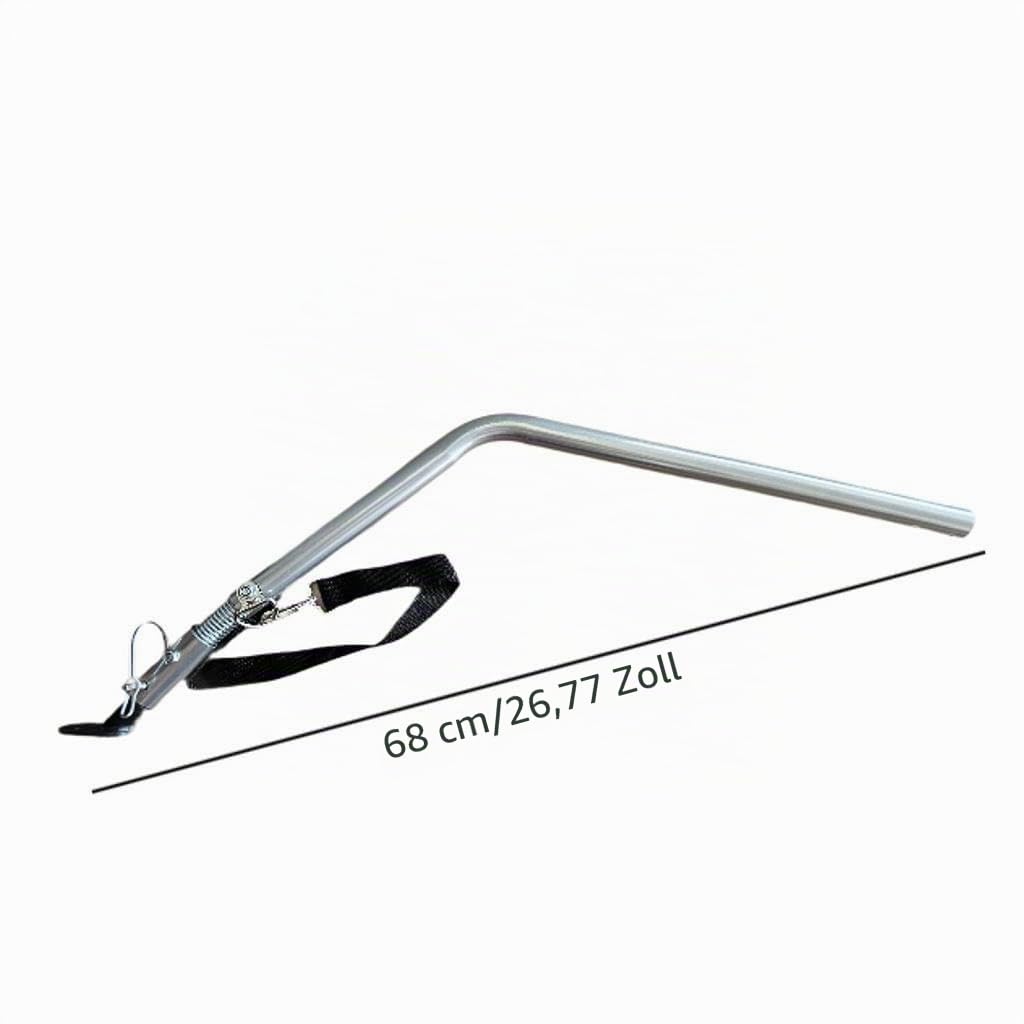 harayaa Bike Trailer Rod Fahrrad Anhänger Stange Verbindungsteil aus Legiertem Stahl Langlebig für Outdoor Aktivitäten Reisen Fahrradfahren 68cm