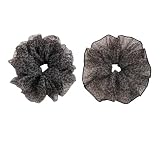 2Pcs Leopard Print Mesh Hair Ties, Trendy Elastic Ponytail Holders, Fashion Hair Accessories for Women Beach & Casual Wear