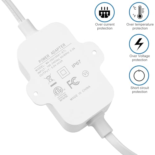 image for UYODM 50ft Weather Resistant Power Adapter for Blink Mini 2,Blink Outd