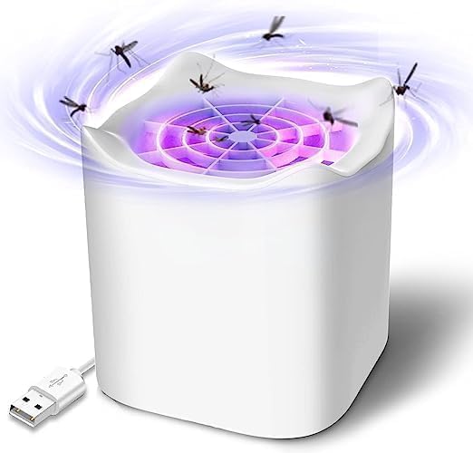 Lámpara Antimosquitos, Trampa para mosquiteros, Eléctrico Mosquito Killer Lámpara con Luz UV, Repelente de Mosquitos USB eléctrico para Interiores, Trampa para Mosquitos, lámpara para Mosquitos