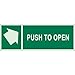 Brady 90928, Glow-In-The-Dark Exit and Directional Sign, (Pack of 10 pcs)