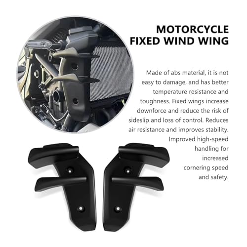Aileron aérodynamique pour MT-07 2025: aile latérale noire